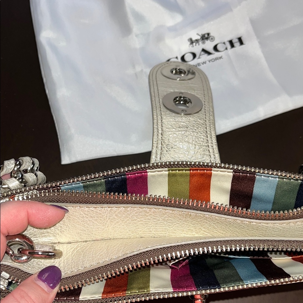 Coach Metallic Shoulder Bag - Picture 9 of 14